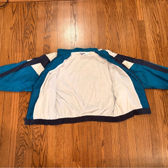 Vintage Reebok Teal & Navy Colorblock Windbreaker - Picture 2 of 4